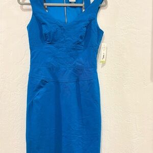 Julia Jordan Vibrant Blue Double Strap Back Zip Dress